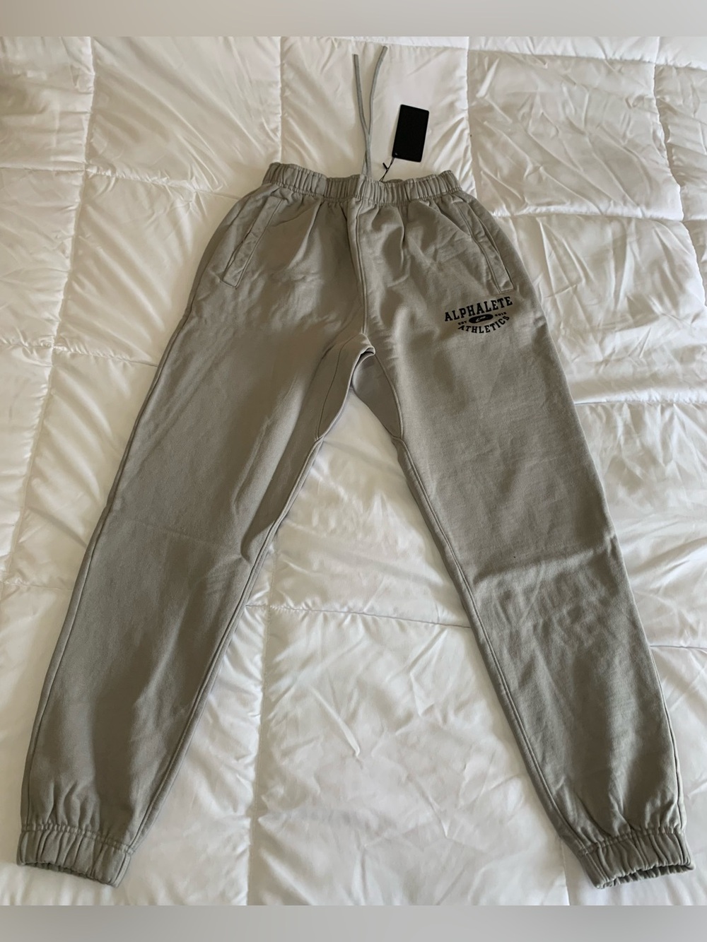 NWTs Alphalete MEN'S MEMBER VINTAGE JOGGERS Size S (colour CHROME)